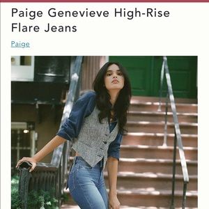 Paige Genevieve high rise flare jeans